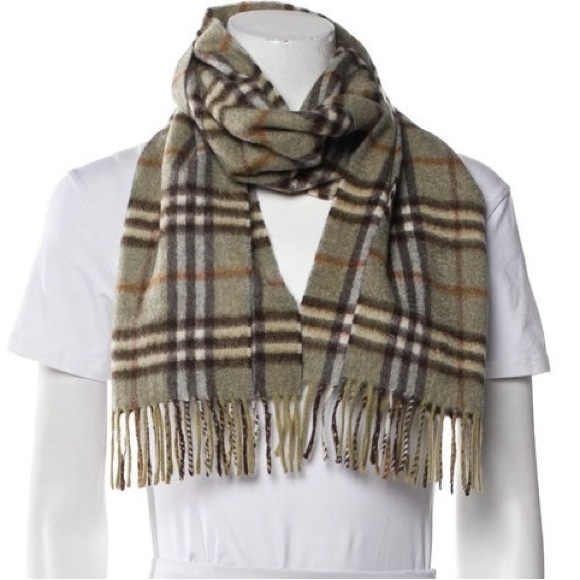 Burberry Plaid Check Cashmere Scarf - Picture 3 of 6